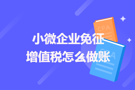 小微企业免征增值税怎么做账 小微企业免征增值税怎么做账