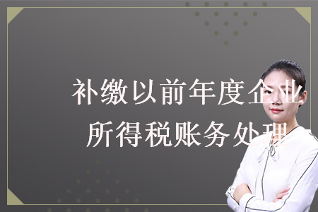 补缴以前年度企业所得税账务处理