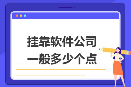 挂靠软件公司一般多少个点