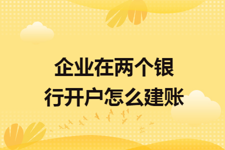 企业在两个银行开户怎么建账