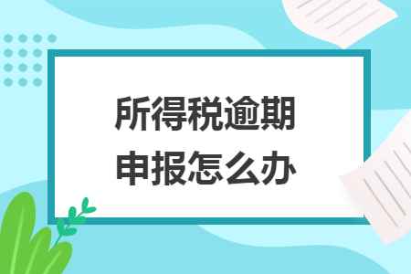 所得税逾期申报怎么办