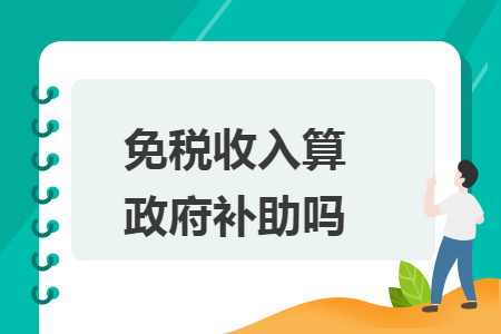 免税收入算政府补助吗