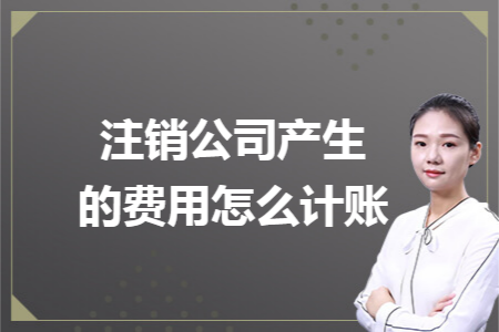 注销公司产生的费用怎么计账