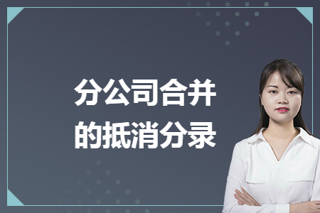 分公司合并的抵消分录