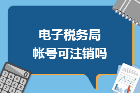 电子税务局帐号可注销吗