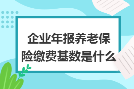 企业年报养老保险缴费基数是什么