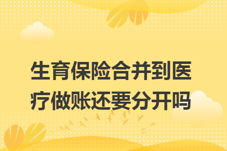 生育保险合并到医疗做账还要分开吗 生育保险合并到医疗做账还要分开吗
