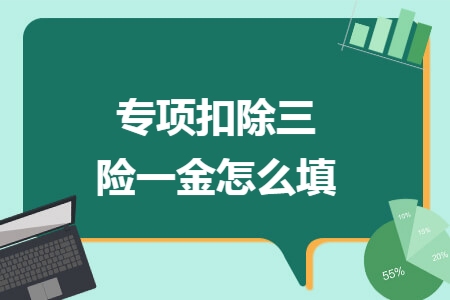 专项扣除三险一金怎么填 专项扣除三险一金怎么填