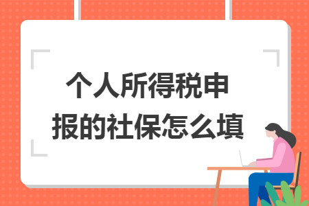 个人所得税申报的社保怎么填 个人所得税申报的社保怎么填