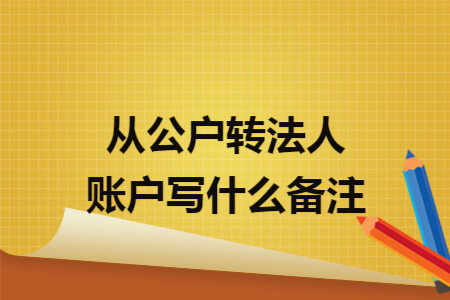 从公户转法人账户写什么备注