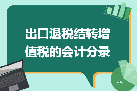 出口退税结转增值税的会计分录