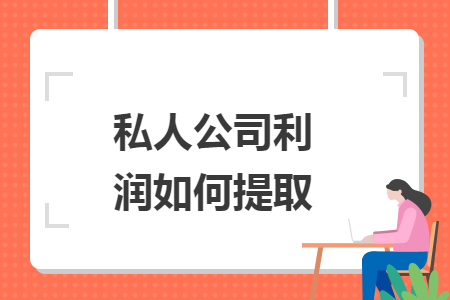 私人公司利润如何提取