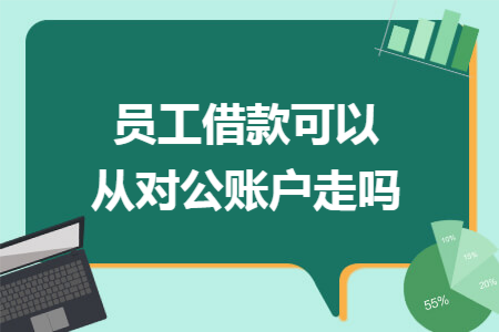 员工借款可以从对公账户走吗