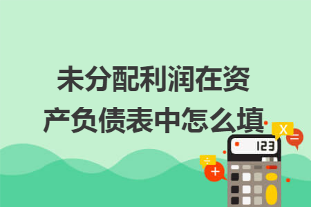 未分配利润在资产负债表中怎么填