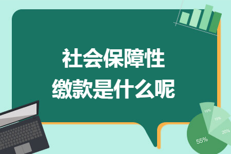 社会保障性缴款是什么呢
