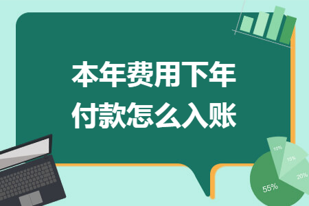 本年费用下年付款怎么入账