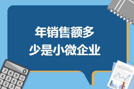 年销售额多少是小微企业