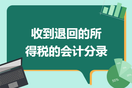 收到退回的所得税的会计分录