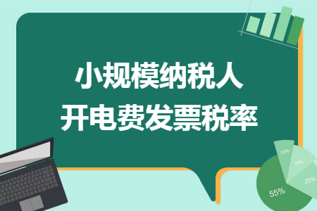 小规模纳税人开电费发票税率