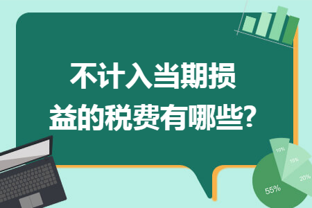 不计入当期损益的税费有哪些?