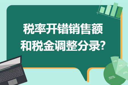 税率开错销售额和税金调整分录?