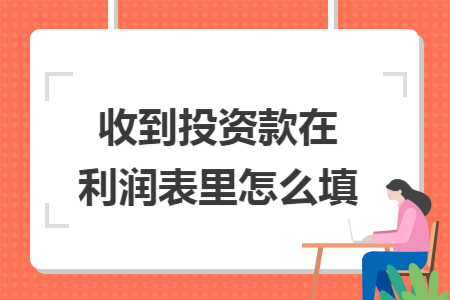 收到投资款在利润表里怎么填