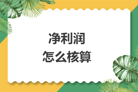 净利润怎么核算