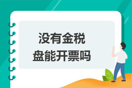 没有金税盘能开票吗