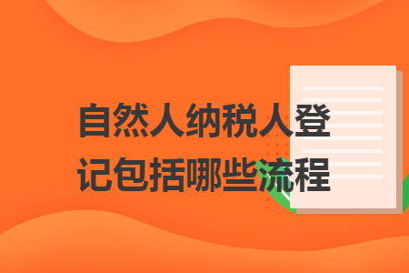 自然人纳税人登记包括哪些流程