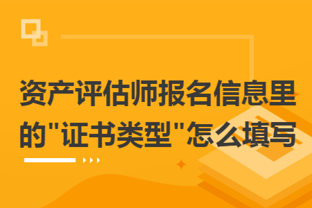 资产评估师报名信息里的