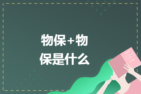 物保+物保是什么 物保+物保是什么