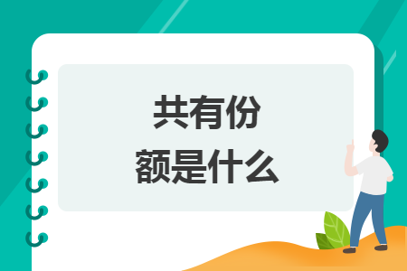 共有份额是什么