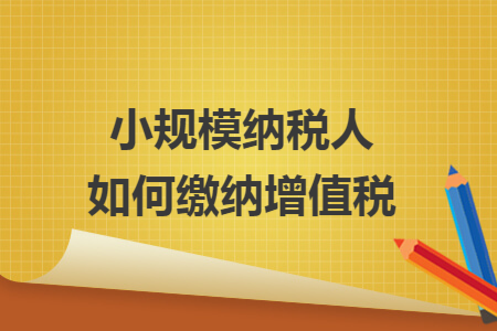 小规模纳税人如何缴纳增值税
