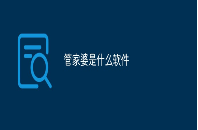 管家婆是什么软件