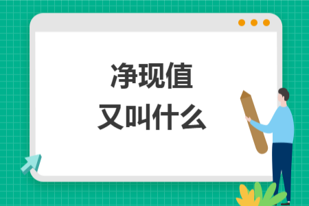 净现值又叫什么