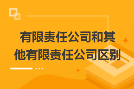 有限责任公司和其他有限责任公司区别