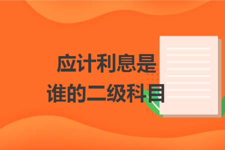 应计利息是谁的二级科目