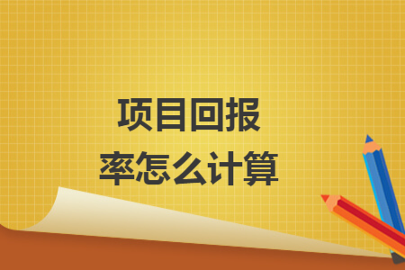 项目回报率怎么计算