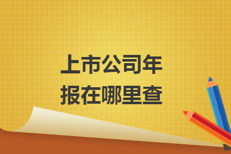 上市公司年报在哪里查