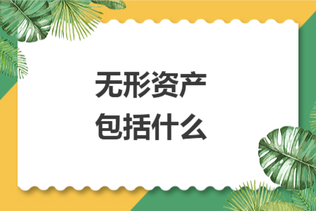 无形资产包括什么