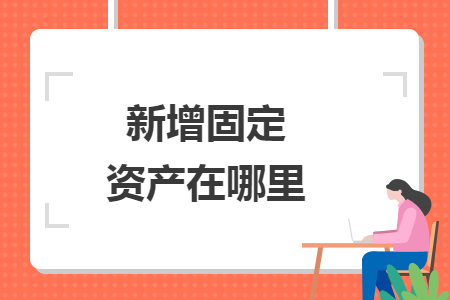 新增固定资产在哪里 新增固定资产在哪里