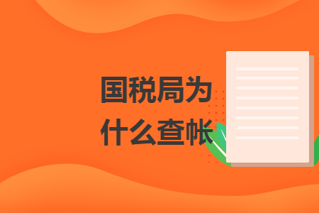 国税局为什么查帐