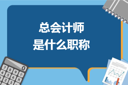 总会计师是什么职称