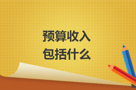 预算收入包括什么