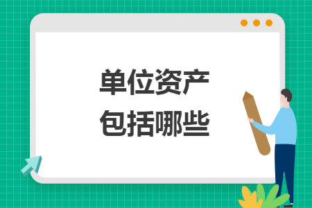 单位资产包括哪些