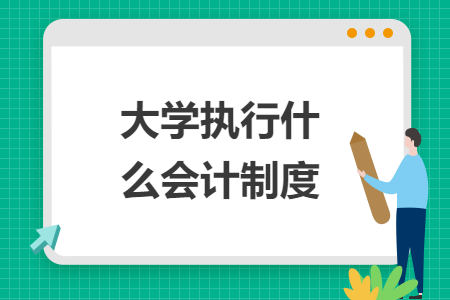 大学执行什么会计制度