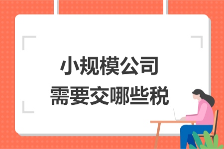 小规模公司需要交哪些税