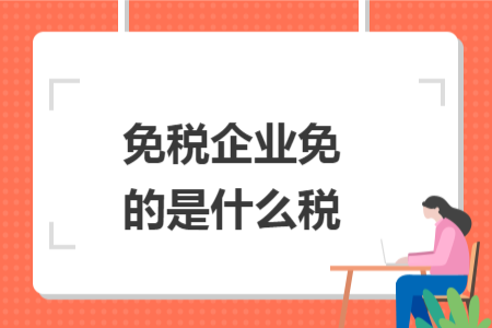 免税企业免的是什么税