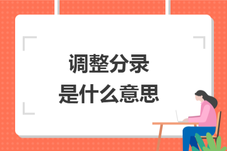 调整分录是什么意思