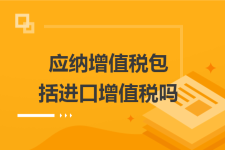 应纳增值税包括进口增值税吗